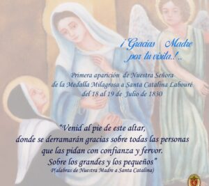 Un dia como hoy la Virgen de la Medalla Milagrosa se apareció por primera vez a Santa Catalina Labouré 2024