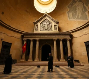 Descubre las impactantes imágenes de la Capilla Sixtina preparándose para el cónclave que nadie esperaba ver 2025