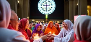Descubre las impresionantes imágenes de la Misa multitudinaria que da inicio a la Peregrinación Eucarística 2025 en EE.UU. ¡No te lo puedes perder! 2025