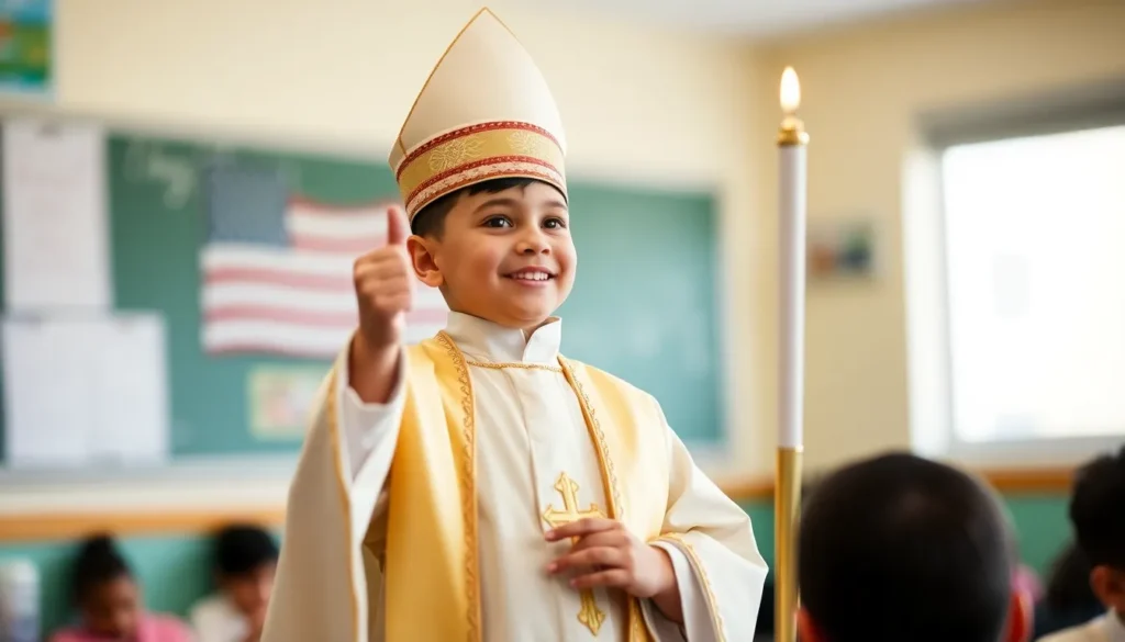 Un niño de segundo grado sorprende a todos al convertirse en el nuevo Papa de su escuela en Estados Unidos 2025 Un niño de segundo grado sorprende a todos al convertirse en el nuevo Papa de su escuela en Estados Unidos 2025