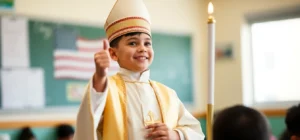 Un niño de segundo grado sorprende a todos al convertirse en el nuevo Papa de su escuela en Estados Unidos 2025